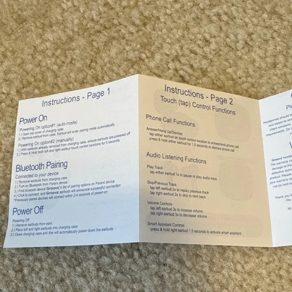 Blue Groovz Earbud Headphones - Picture 6 of 7